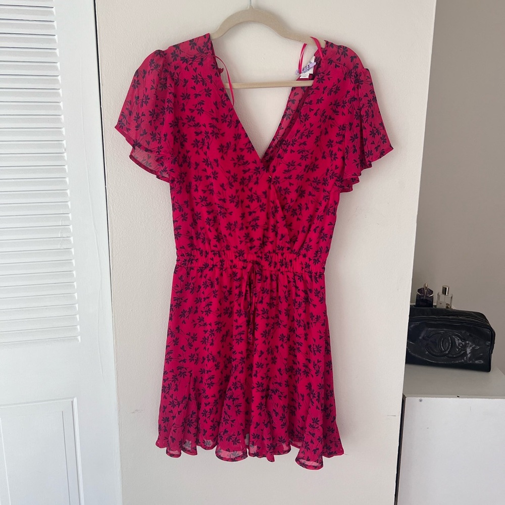 Pink/Navy Mini Dress